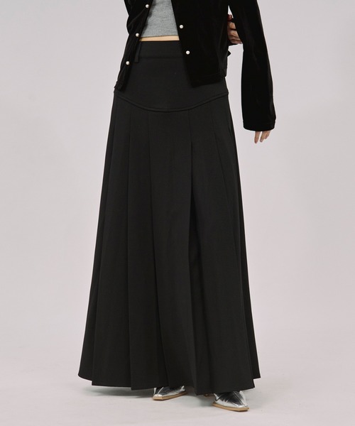 Ezick ロング スカート corset pleats skirt コルセットボックス