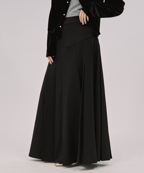 Ezick ロング スカート corset pleats skirt コルセットボックス