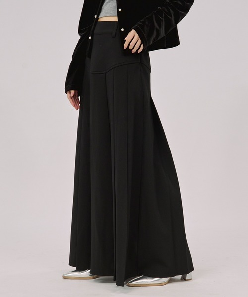 Ezick ロング スカート corset pleats skirt コルセットボックス
