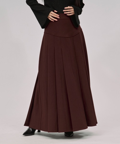Ezick ロング スカート corset pleats skirt コルセットボックス