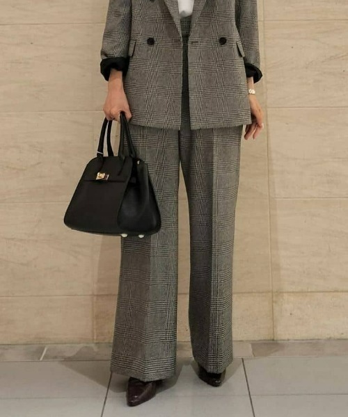 allureville（アルアバイル） パンツ CHIC TWEEDベイカーパンツ