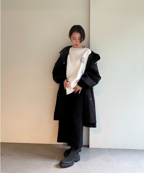 「emmi」 コート FREE ベージュ レディース_画像3