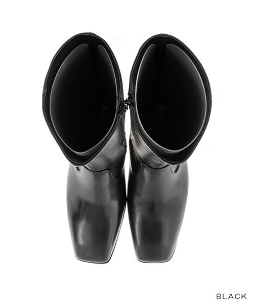 「A de Vivre」 ロングブーツ S ブラック レディース_画像3