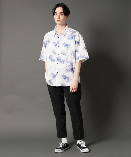 「CORPUS SELECT」 半袖シャツ L ネイビー メンズ_画像6