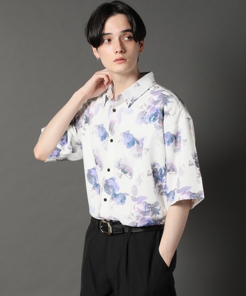 「CORPUS SELECT」 半袖シャツ L ネイビー メンズ_画像7