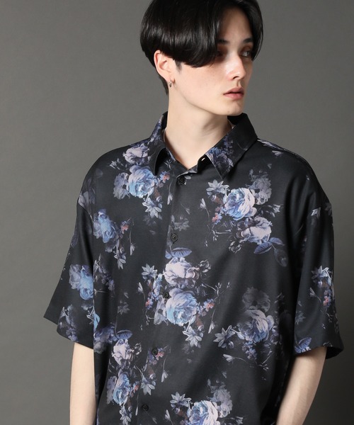 「CORPUS SELECT」 半袖シャツ L ネイビー メンズ_画像9
