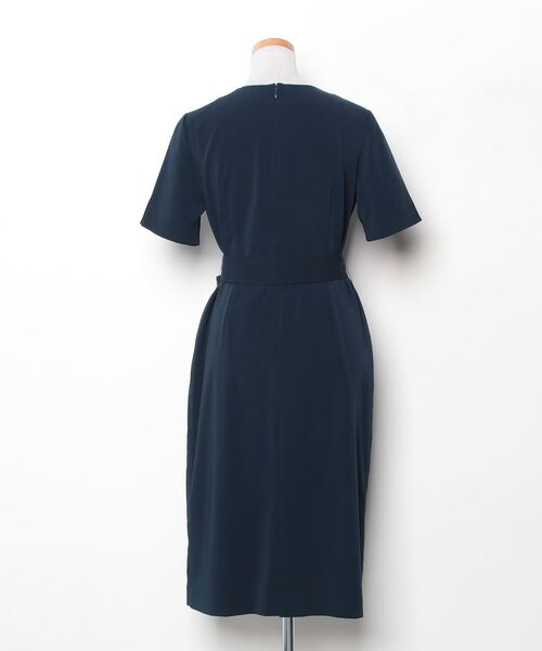 「RUIRUE BOUTIQUE」 半袖ワンピース M ネイビー レディース_画像2