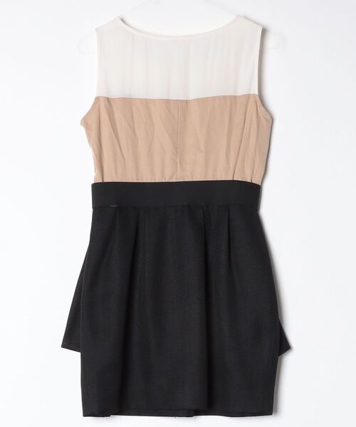「CAROLINA GLASER」 ドッキングワンピース FREE ブラック レディース_画像2