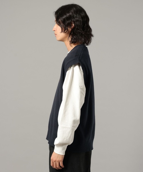 RAGEBLUE（レイジブルー） セーター ニット コットンVネックベスト