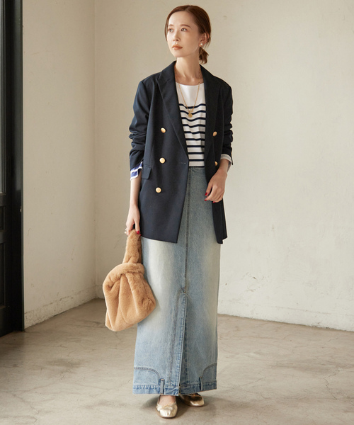 SLOBE IENA（スローブイエナ） テーラードジャケット FREE ネイビー