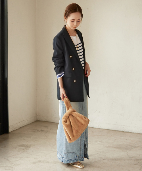 SLOBE IENA（スローブイエナ） テーラードジャケット FREE ネイビー