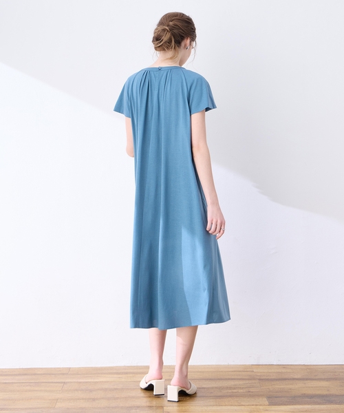 「LE SOUK HOLIDAY」 半袖ワンピース M ブラウン レディース_画像6