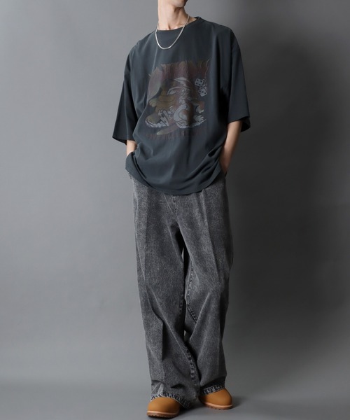 「Ed Hardy」 半袖Tシャツ M ブラック メンズ_画像3
