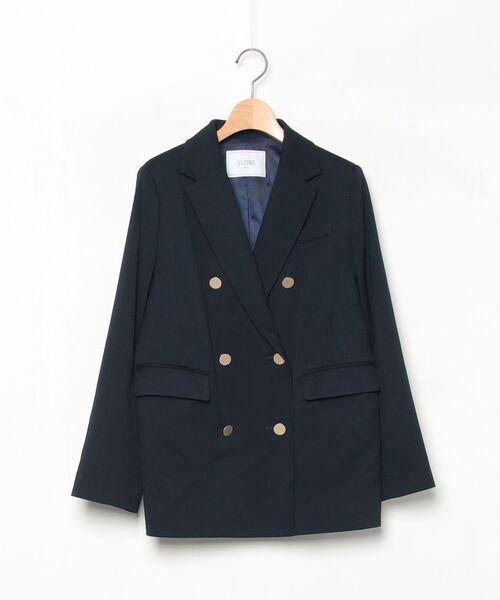 SLOBE IENA（スローブイエナ） テーラードジャケット 38 ネイビー