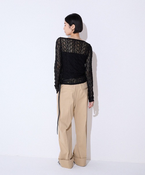 「JEANASIS」 チノパンツ SMALL ブラック レディース_画像9