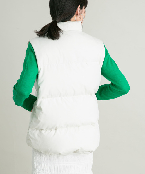 「KBF」 ダウンベスト ONE アイボリー レディース_画像9