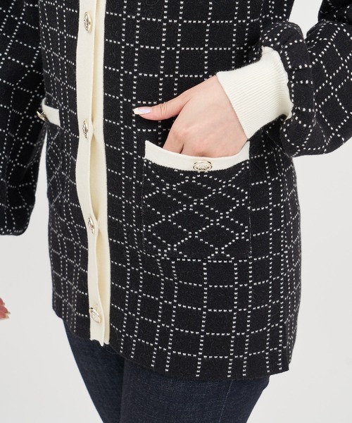 「ROYAL PARTY」 ニットカーディガン FREE ブラック レディース_画像3