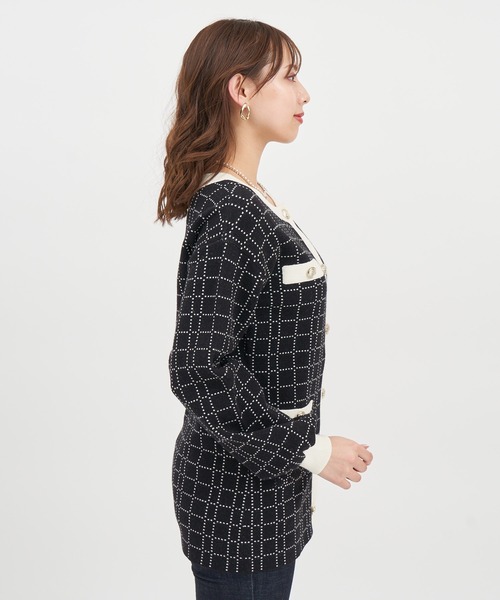 「ROYAL PARTY」 ニットカーディガン FREE ブラック レディース_画像5