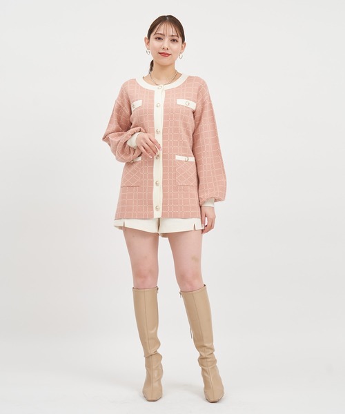 「ROYAL PARTY」 ニットカーディガン FREE ブラック レディース_画像9