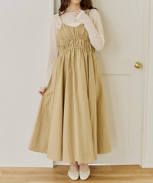 OLUN ワンピース volume cami onepiece/ボリュームキャミワンピース