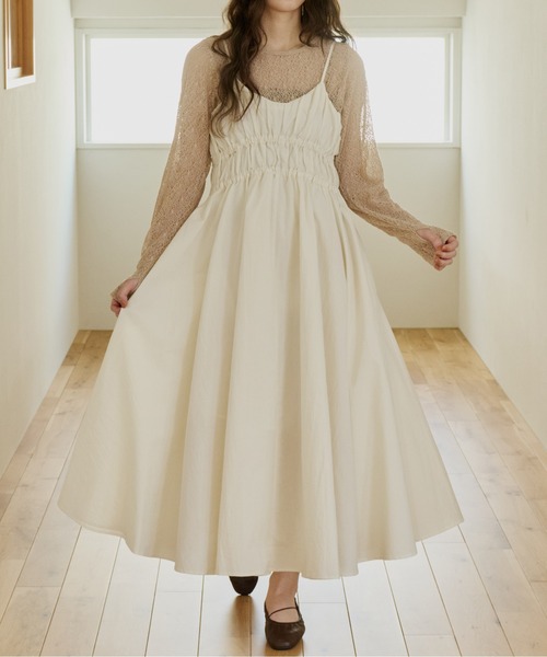 OLUN ワンピース volume cami onepiece/ボリュームキャミワンピース