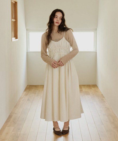 OLUN ワンピース volume cami onepiece/ボリュームキャミワンピース