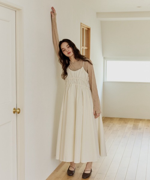 タグ付きOLUN ボリュームキャミワンピース OLUN ワンピース volume cami onepiece/ボリュームキャミワンピース