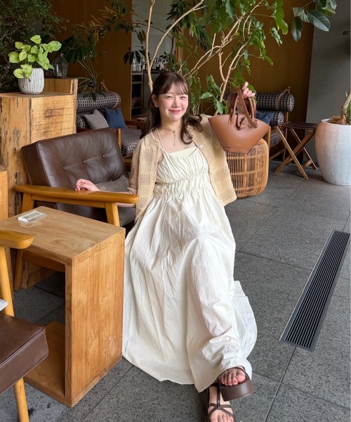 OLUN ワンピース volume cami onepiece/ボリュームキャミワンピース