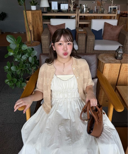 OLUN ワンピース volume cami onepiece/ボリュームキャミワンピース