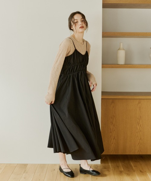 OLUN ワンピース volume cami onepiece/ボリュームキャミワンピース