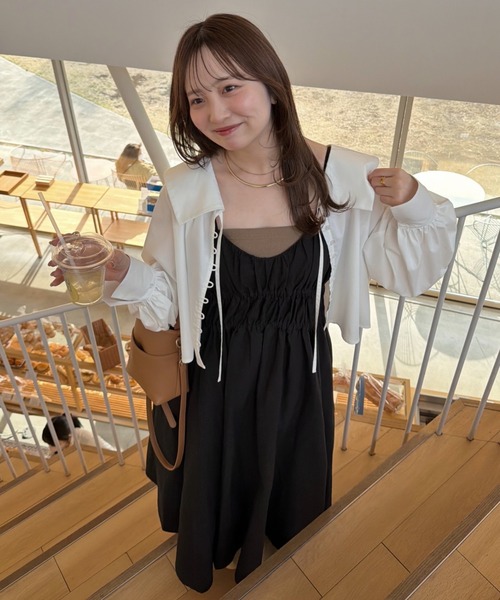 OLUN ワンピース volume cami onepiece/ボリュームキャミワンピース
