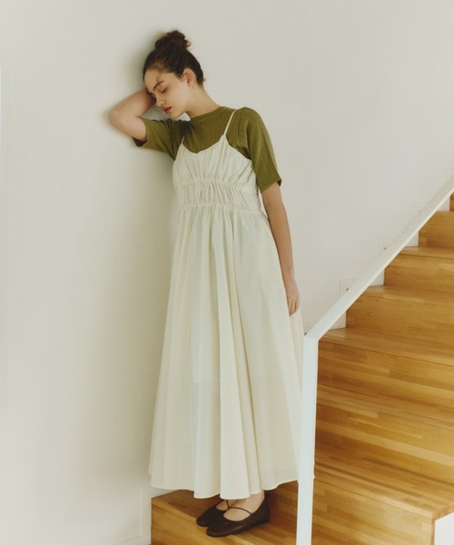 OLUN ワンピース volume cami onepiece/ボリュームキャミワンピース