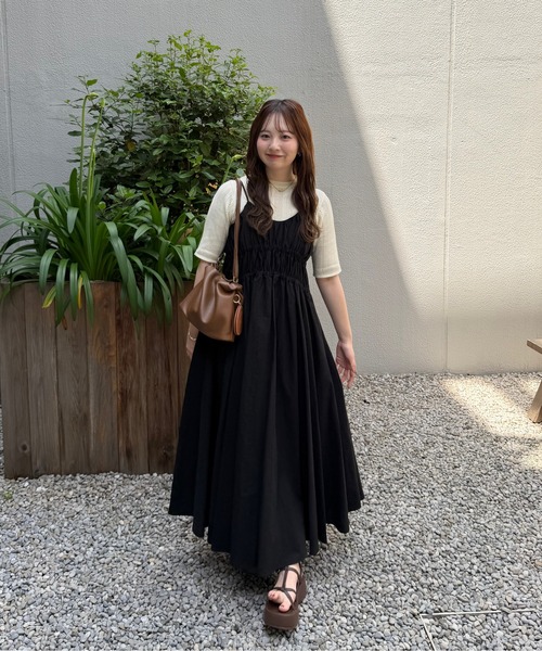 OLUN ワンピース volume cami onepiece/ボリュームキャミワンピース