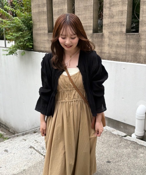 OLUN ワンピース volume cami onepiece/ボリュームキャミワンピース