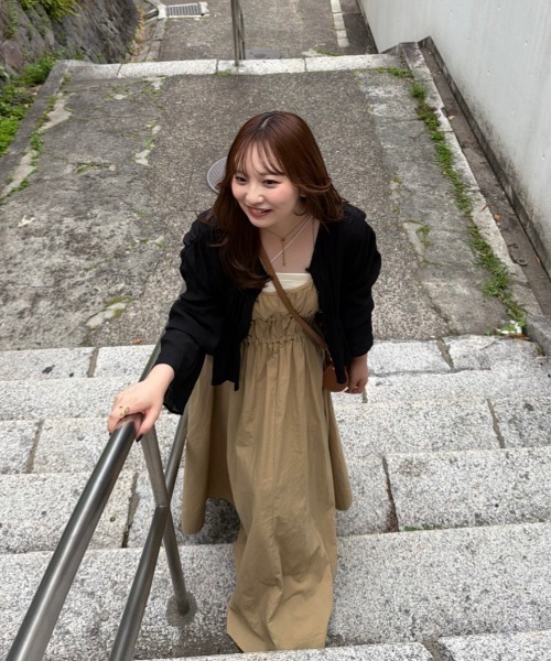OLUN ワンピース volume cami onepiece/ボリュームキャミワンピース