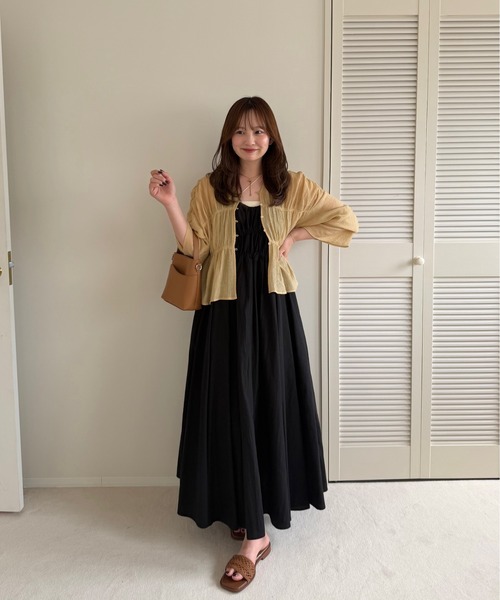 OLUN ワンピース volume cami onepiece/ボリュームキャミワンピース