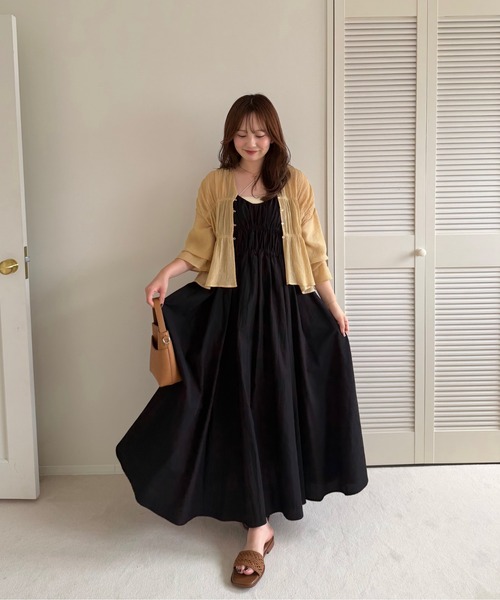 OLUN ワンピース volume cami onepiece/ボリュームキャミワンピース