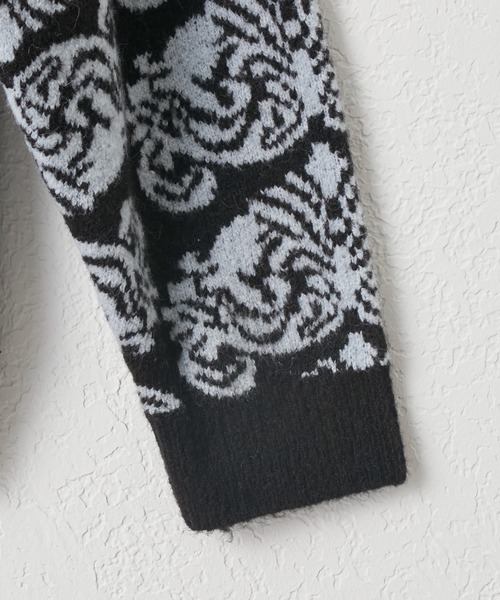 「WHIMSIC」 長袖ニット FREE グレー メンズ_画像8