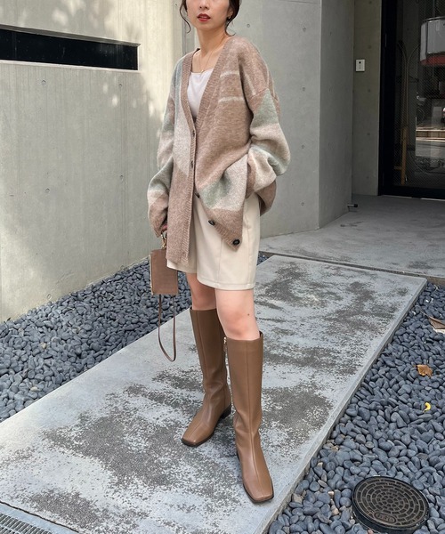 「CAPRICIEUX LE'MAGE」 ニットカーディガン FREE ベージュ レディース_画像7