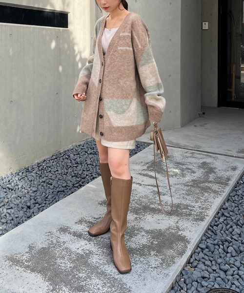 「CAPRICIEUX LE'MAGE」 ニットカーディガン FREE ベージュ レディース_画像8