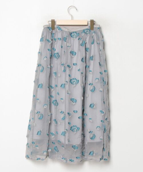 「haupia」 フレアスカート 38 グレー レディース_画像2