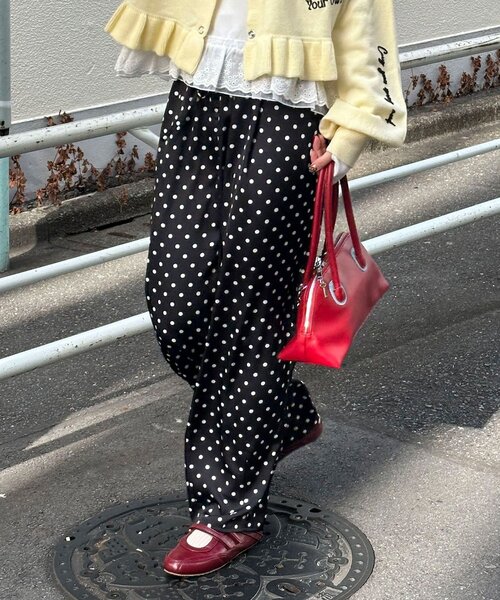 CIAOPANIC（チャオパニック） ワイドパンツ パンツ レースポケット 