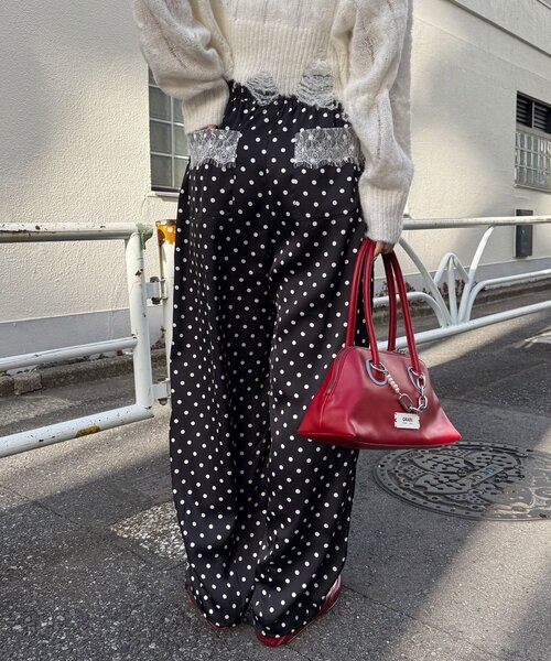 CIAOPANIC（チャオパニック） ワイドパンツ パンツ レースポケット