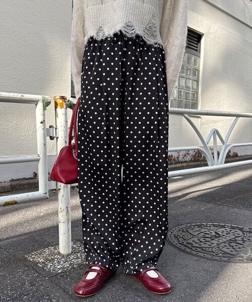 CIAOPANIC（チャオパニック） ワイドパンツ パンツ レースポケット