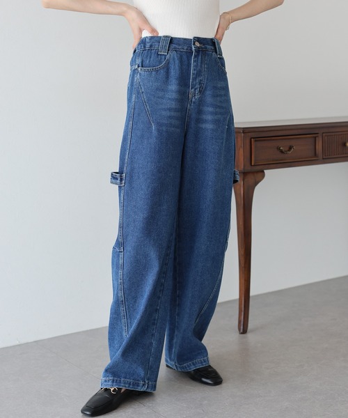 「BLUEEAST」 デニムパンツ LARGE ブルー レディース_画像9