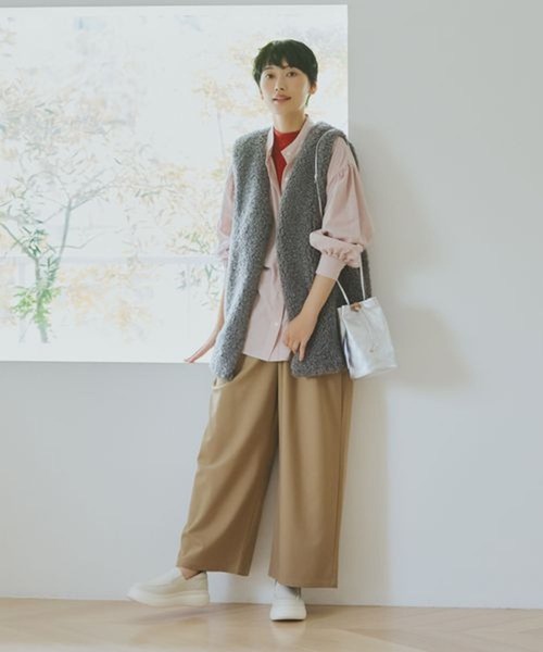 「studio CLIP」 ベスト FREE モカ レディース_画像2