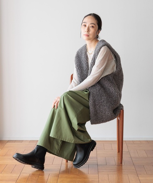 「studio CLIP」 ベスト FREE モカ レディース_画像8