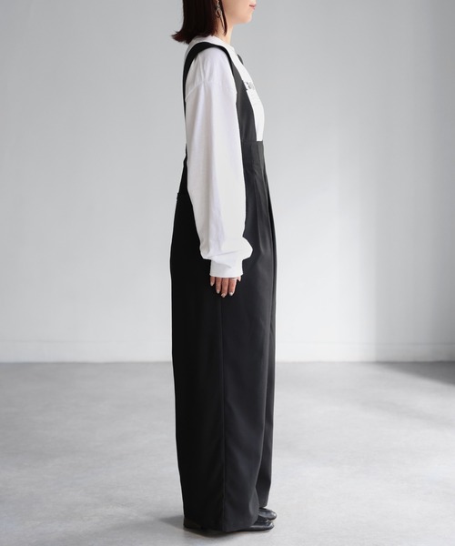 「Riberry」 オーバーオール FREE ブラック レディース_画像3