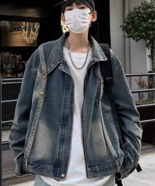 「ROOPTOKYO」 「all runs」デニムジャケット X-LARGE ブルー メンズ_画像5