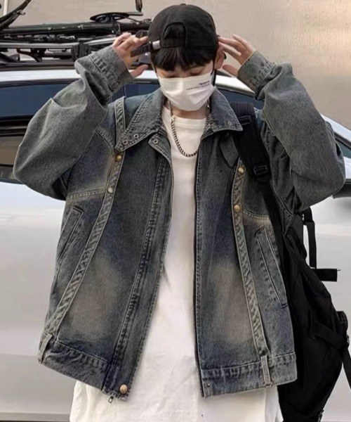 「ROOPTOKYO」 「all runs」デニムジャケット X-LARGE ブルー メンズ_画像6